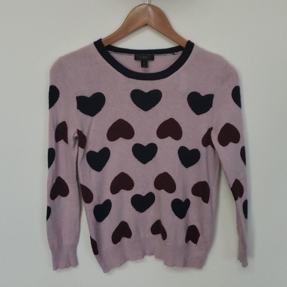 ISO J Crew Pink Heartbreaker Intarsia Sweater Size L (or XL)